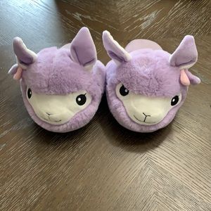 Llama house slippers